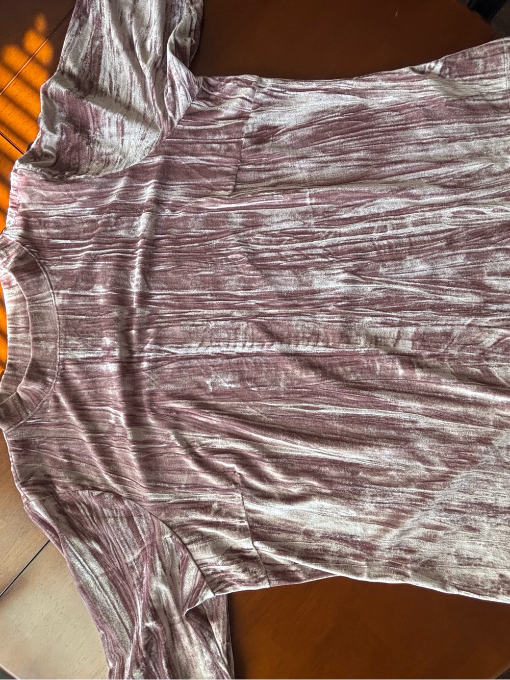 Women's Anthropologie Plum Tie-Dye Velvet Top 3X - Picture 8 of 11